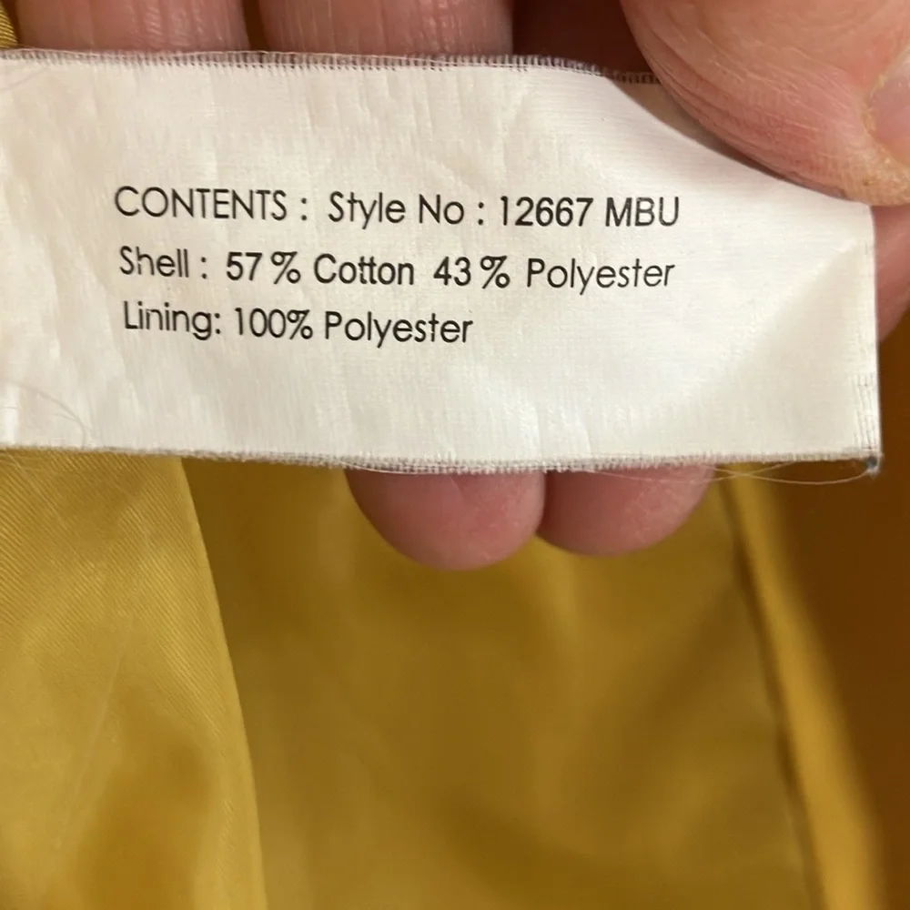 Yellow Hooded Belted Raincoat by Gallery Size Large EUC - Picture 12 of 16